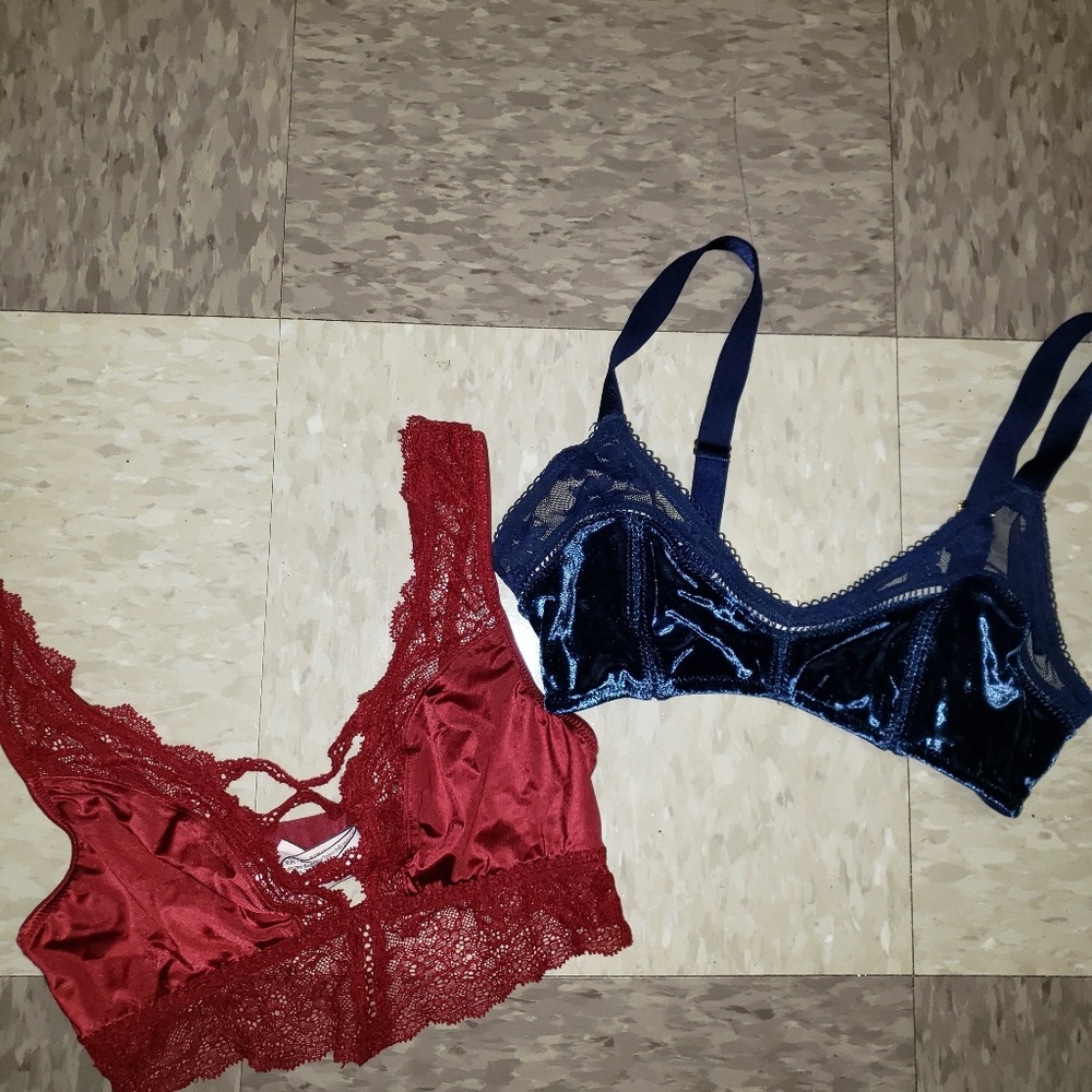 Two XS Victoria Secret Bralettes
